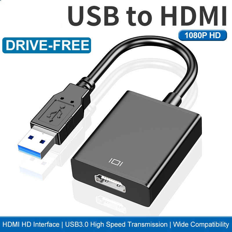 USB to HDMI converter notebook external video card to HD monitor PC ...