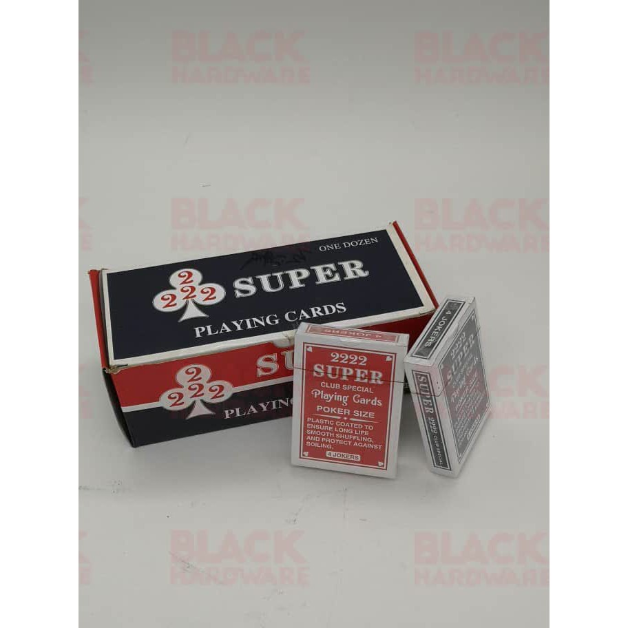 Super 2222 Poker Playing Card(1deck) 52+4 joker