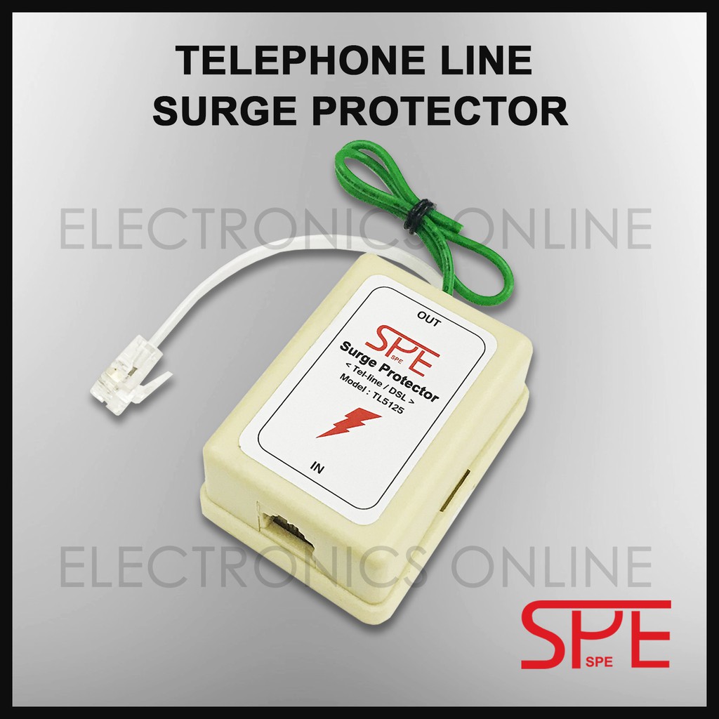 Telephone Line Surge Protector Lightning Arrester SPE Lightning Surge