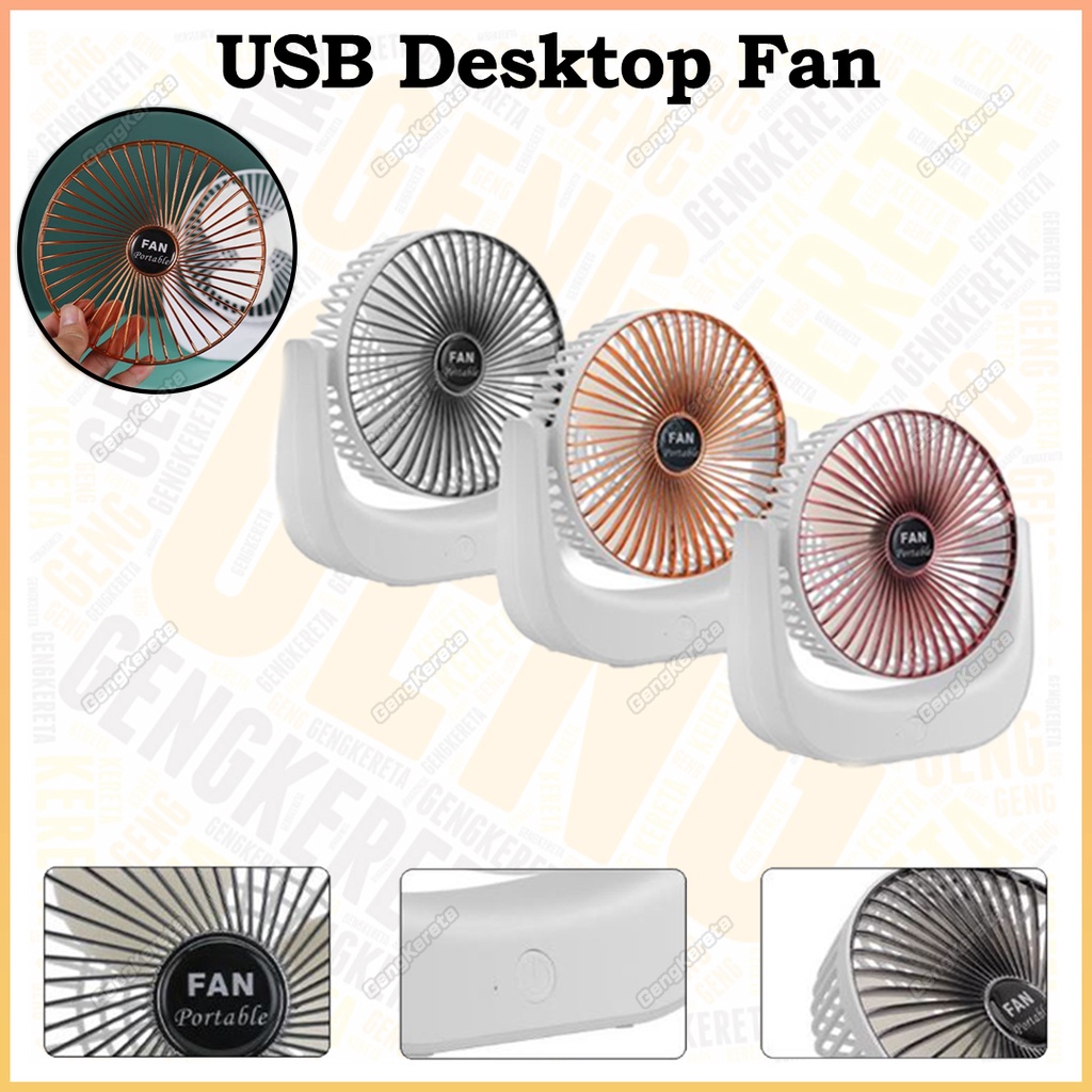 Mini Fan Portable Table Fan Rechargeable USB Desktop Fan Strong Wind Silent DIY Wireless Fan Outdoor Kipas Angin USB