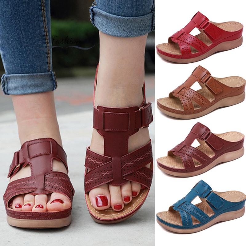 open toe womens sandals