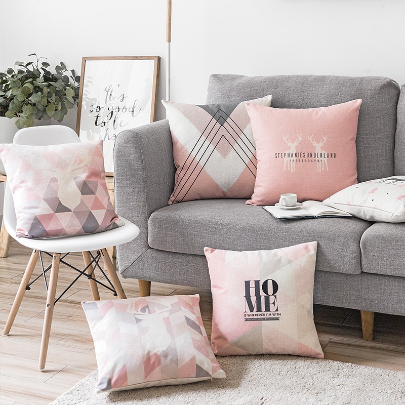 Nordic Net Red Girl Wind Simple Sofa Living Room Pillowcase Bed