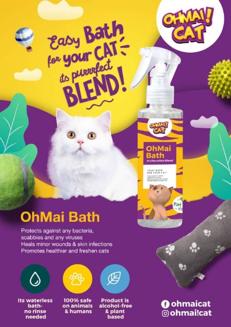 OHMAI CAT 150ML UBAT KURAP KUCING DAN ANTI FUNGUS  Shopee 