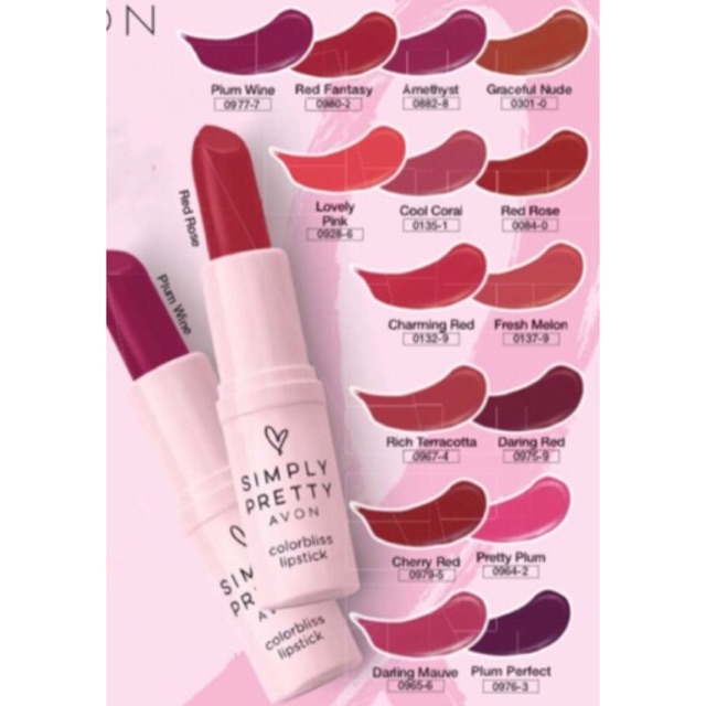 simply pretty avon lipstick