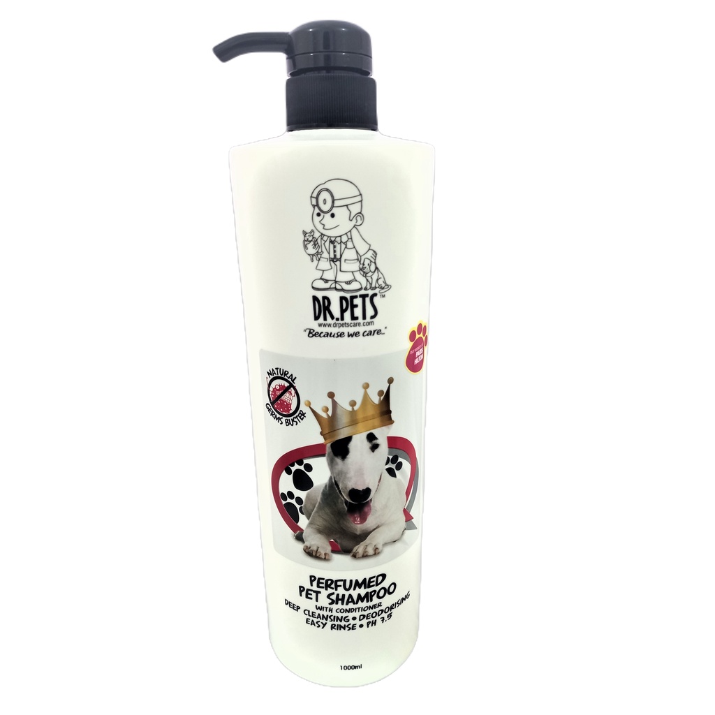 Dr Pets Dog Puppy Pet Perfumed Shampoo Natural Germs Buster 1 Liter