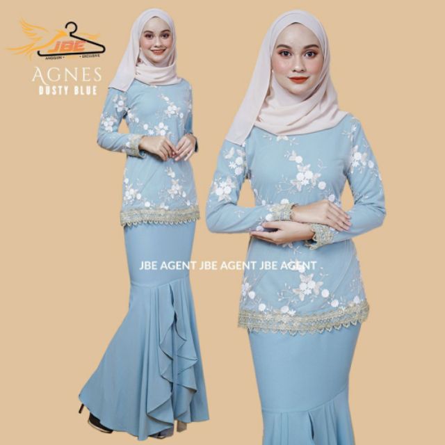 Agnes Lace Mini Kurung Moden baju  raya plus  size  2022 baju  