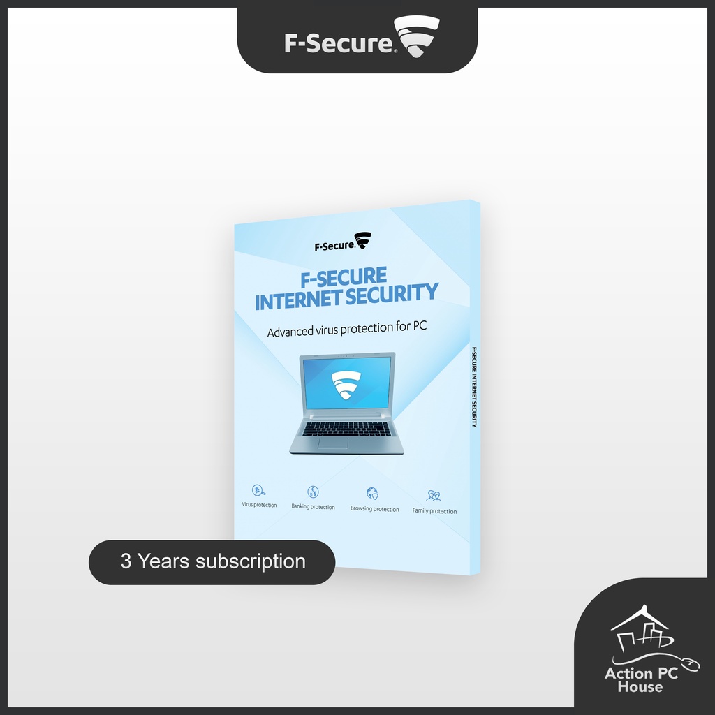 F-Secure INTERNET SECURITY (3 YEARS) (1 DEVICE | 1 USER) + BASIC SOFTWARE INSTALLATION