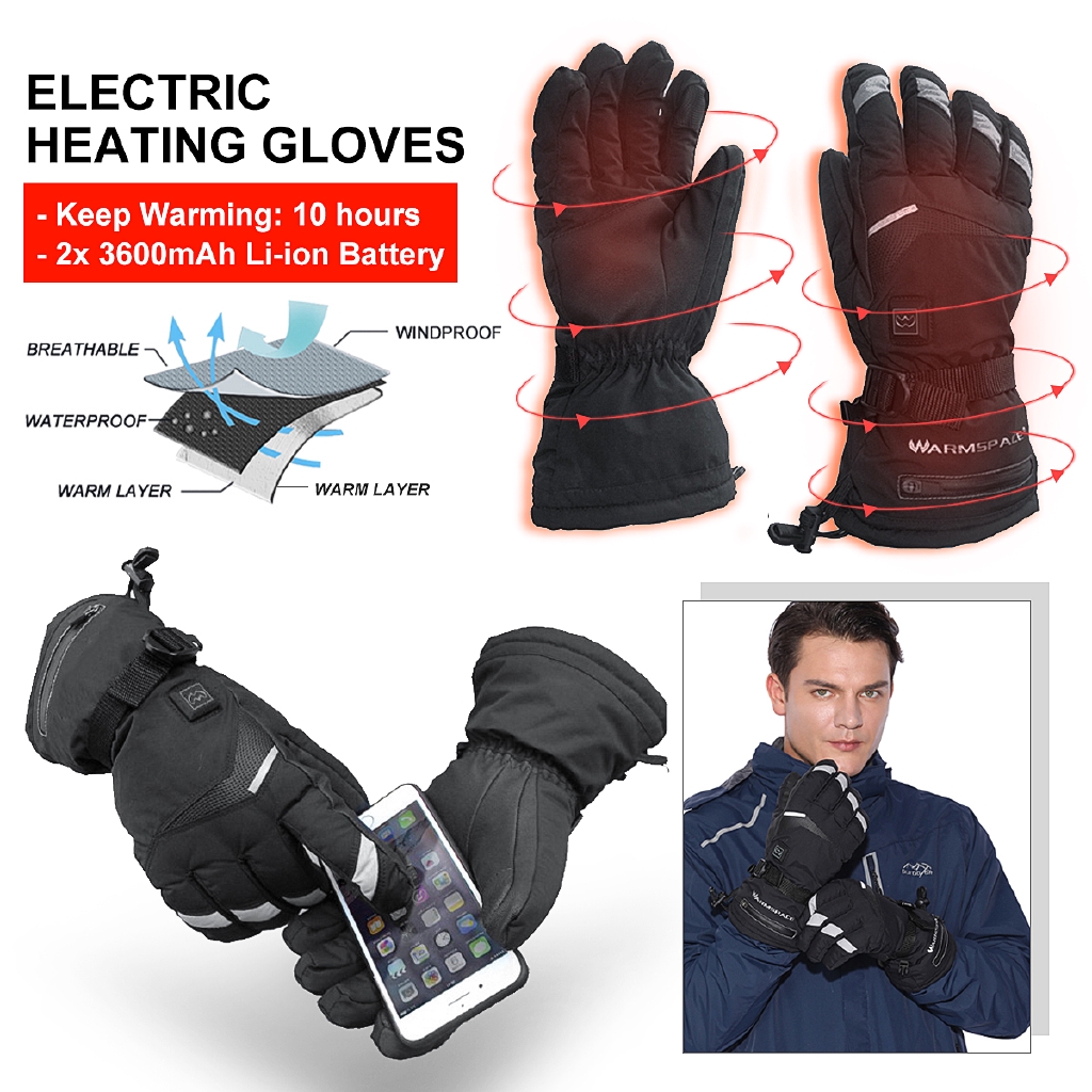 heated gloves for snowboarding