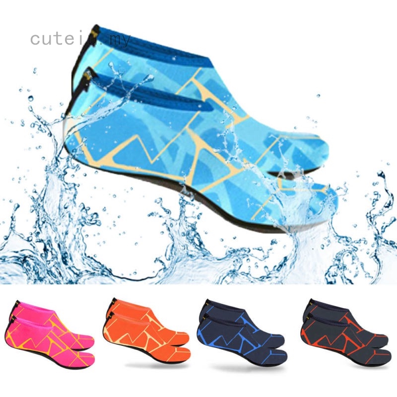 UK New Women Mens Water Shoes Aqua Sock Diving Socks Wetsuit Non-slip Swim Beach 