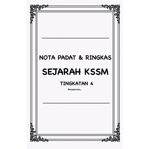 Nota Sejarah KSSM Tingkatan 4 & 5 (Set) | Shopee Malaysia