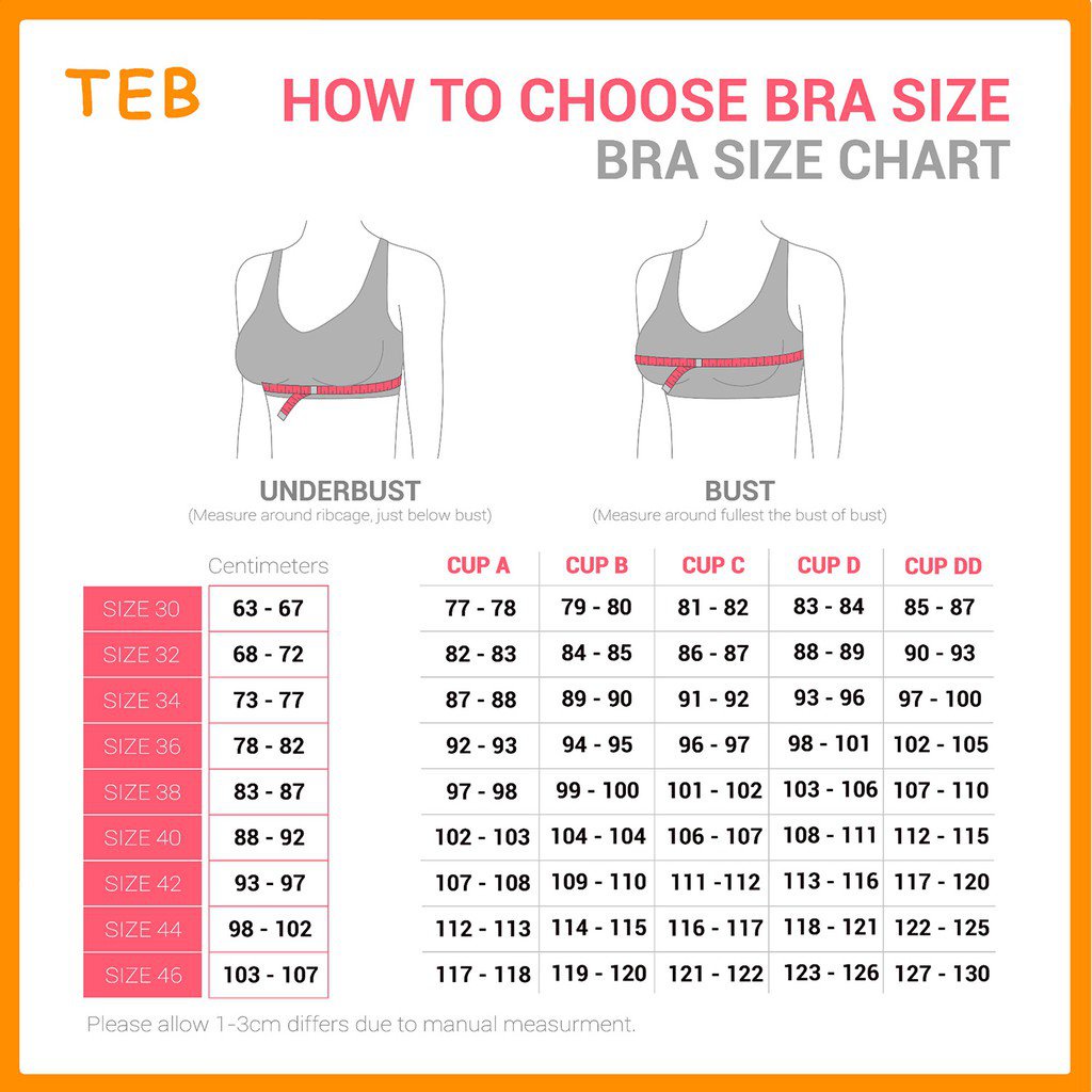 ukuran size bra