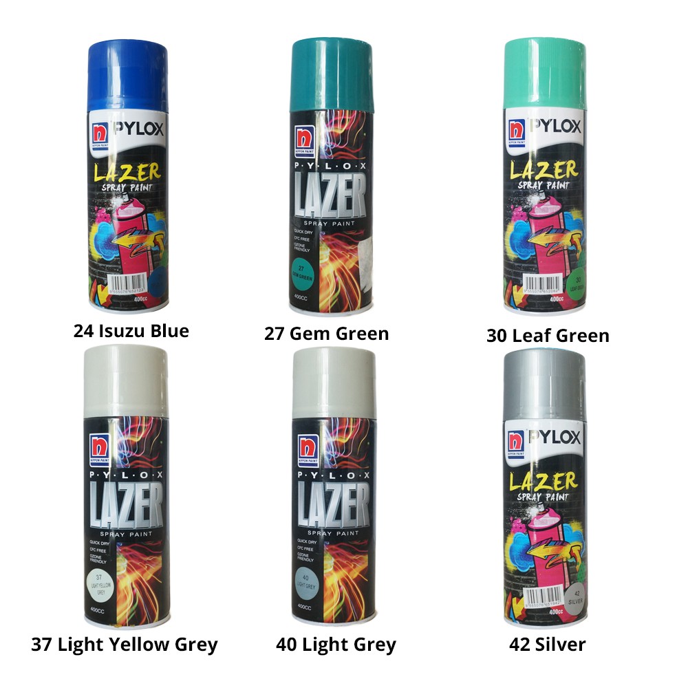  Pylox  Lazer Spray  Paint  400CC Standard Colour 3 Shopee 