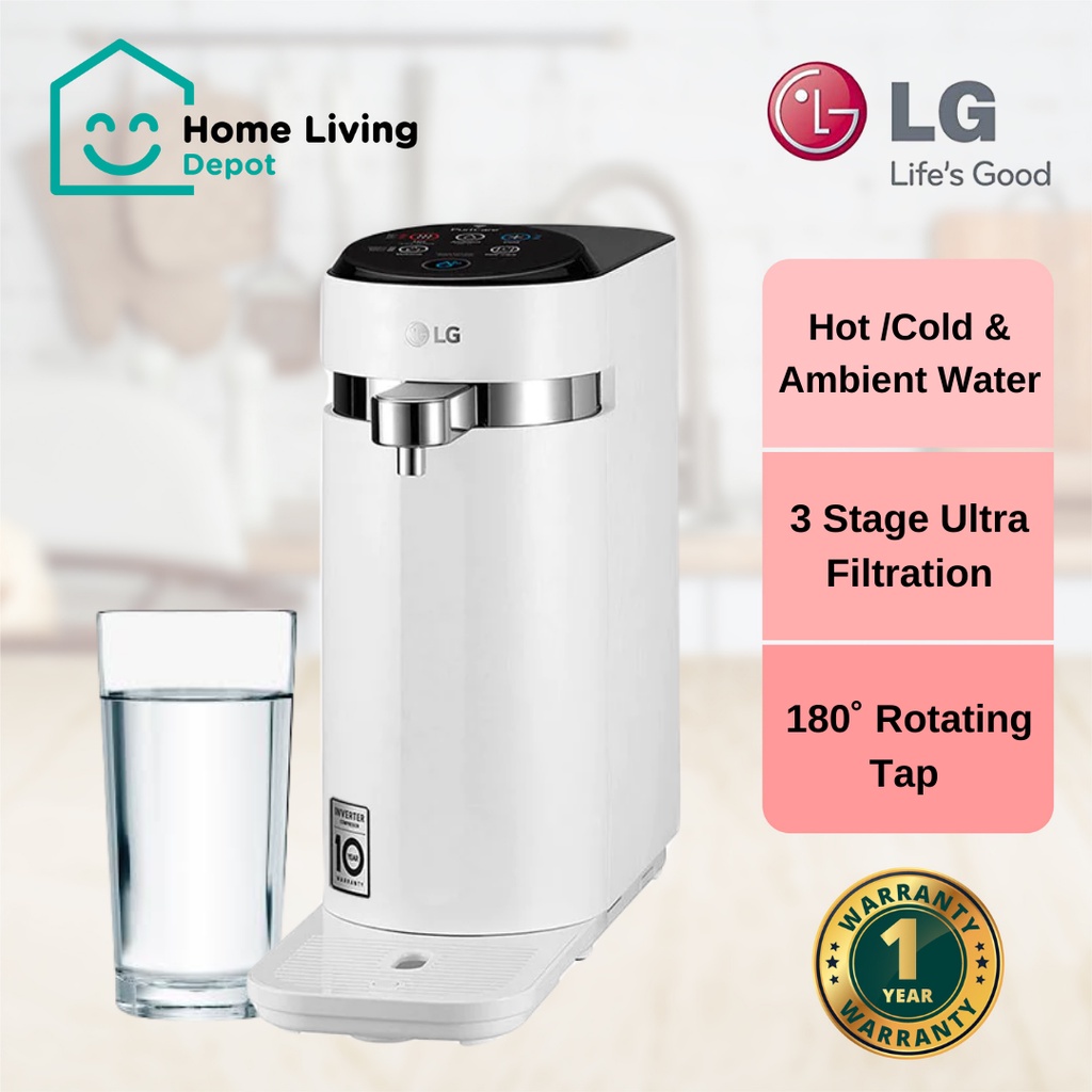 LG PuriCare™ Tankless Water Purifier with 3stage filtration & Tankless, White WD512AN Shopee