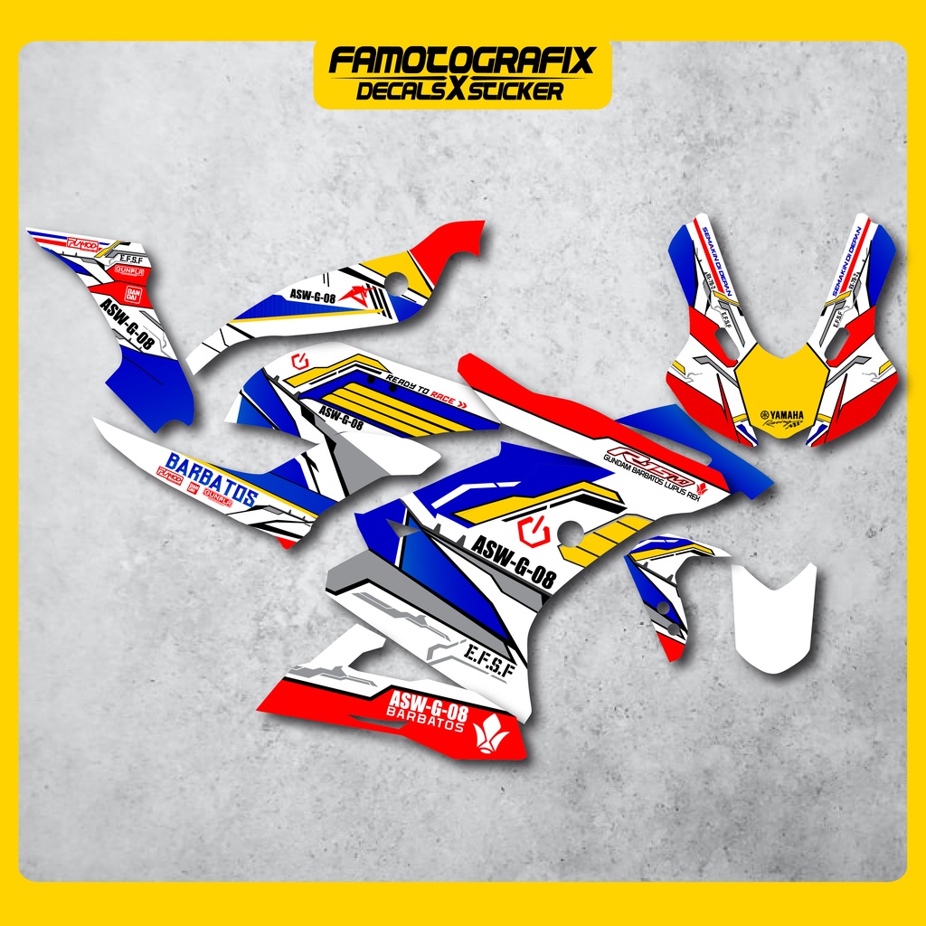 R15 V3 GUNDAM BARBATOS DECAL STICKER Shopee Malaysia