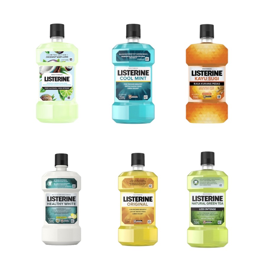 Listerine Cool Mint / Coconut Lime 250ml Shopee Malaysia
