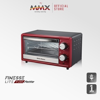 MMX Kelen Munoz 12L Finesse Lite FL10 Petite Toaster Oven - Red (KMOV10-TRAD)