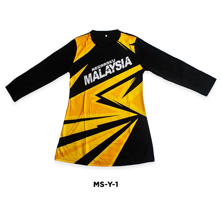 Muslimah Jersey Malaysia Perempuan Lengan Panjang Kain Jersey Shopee Malaysia