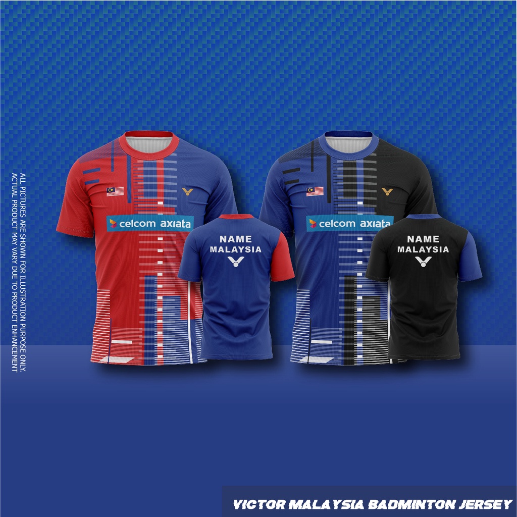 BADMINTON JERSEY MALAYSIA, BADMINTON SHIRT MALAYSIA (VICTOR) | Shopee ...