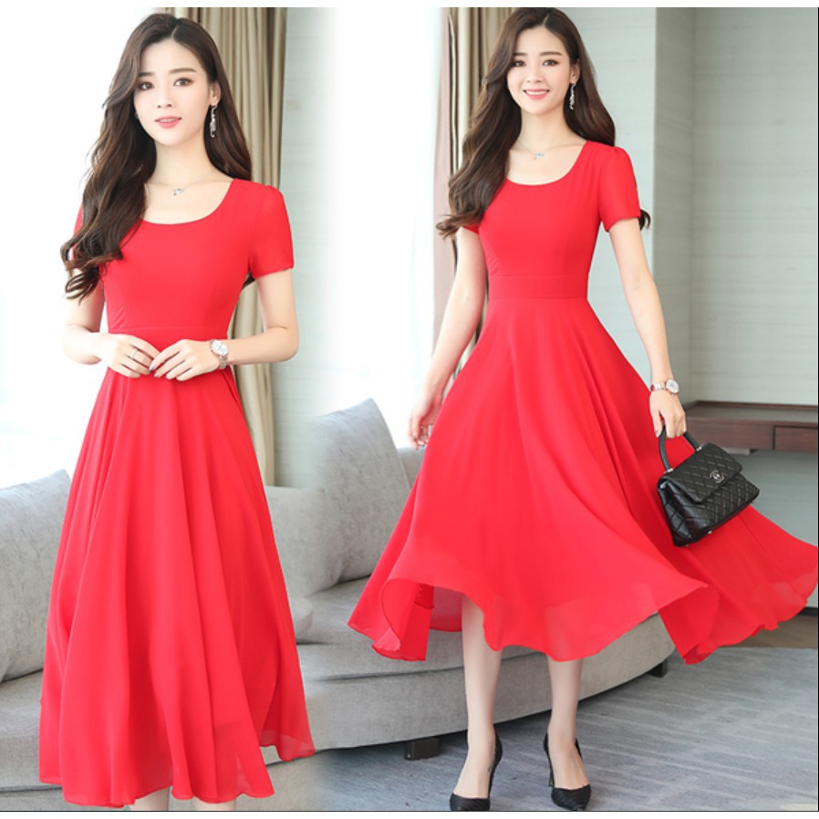 plain chiffon dresses