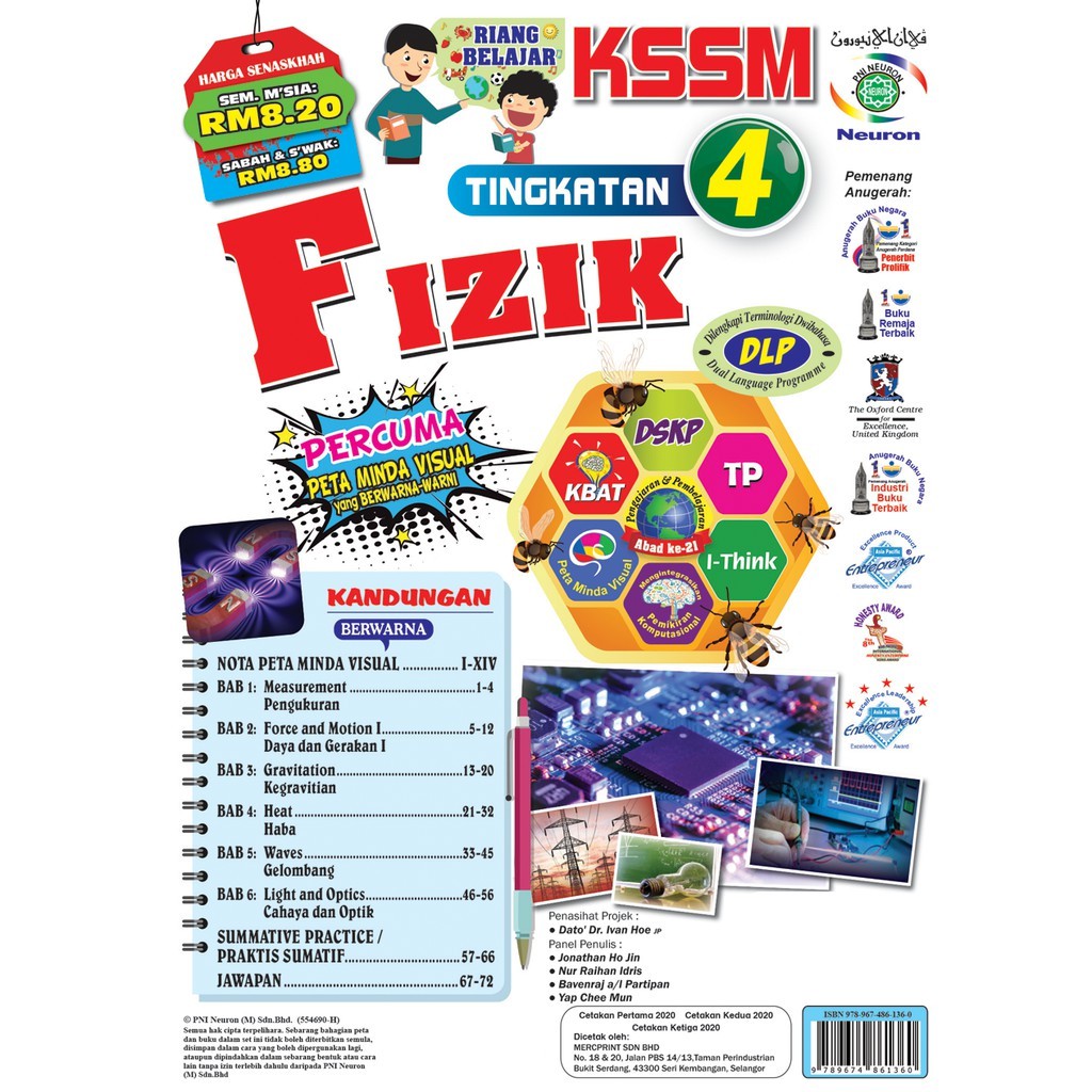 Buy Riang Belajar KSSM Fizik Tingkatan 4 (Buku Latihan Topikal & Nota
