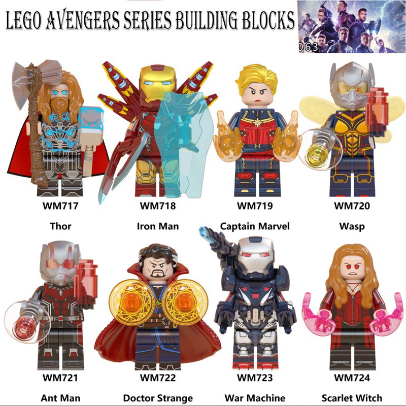 marvel avengers lego minifigures