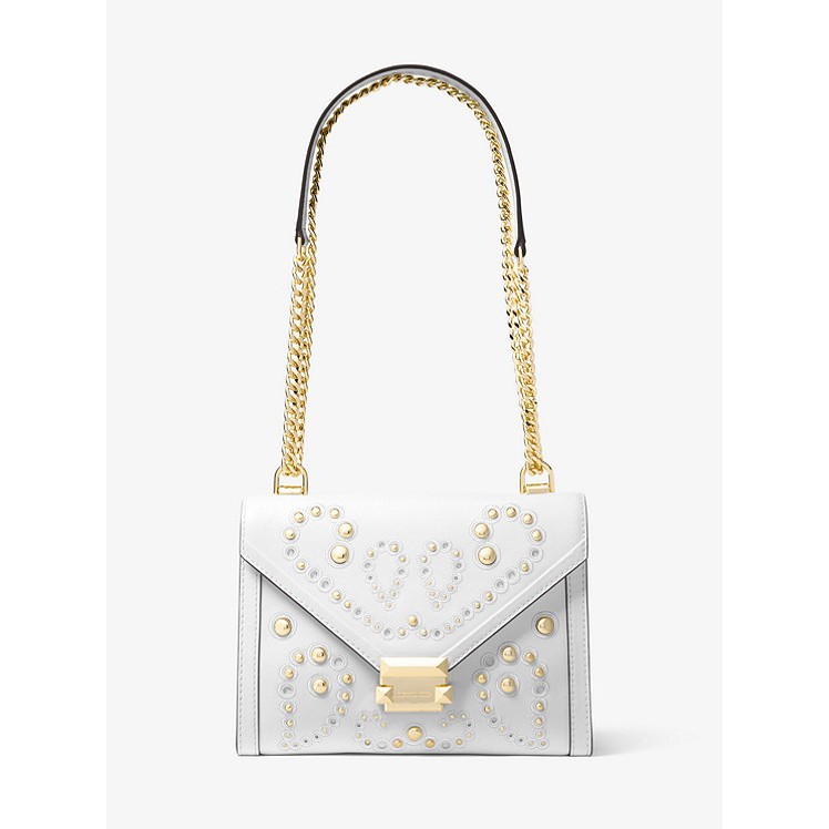 whitney large embellished leather convertible shoulder bag