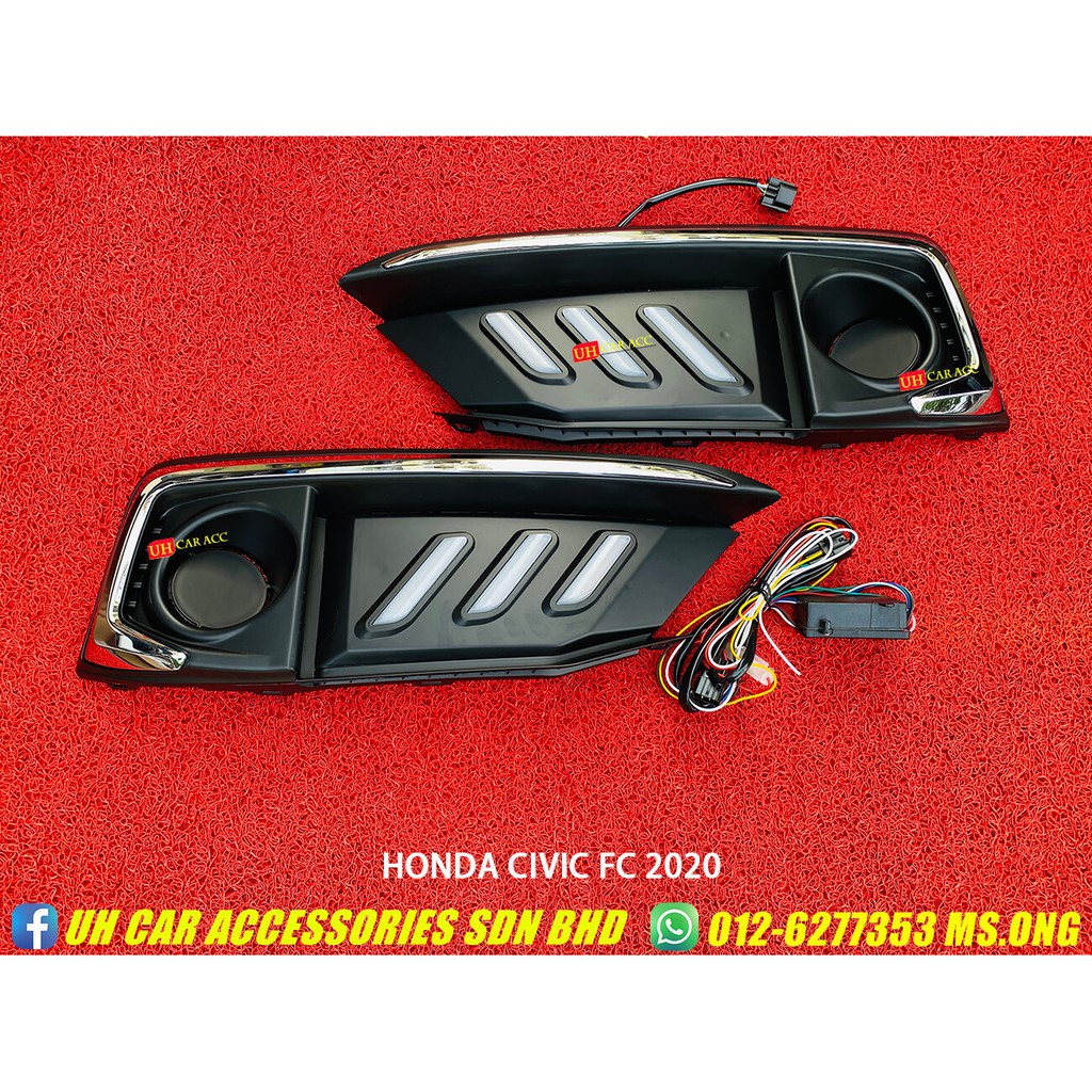 Honda Civic FC 2020 Front Bumper LED DRL Daylight Light Lamp Mustang