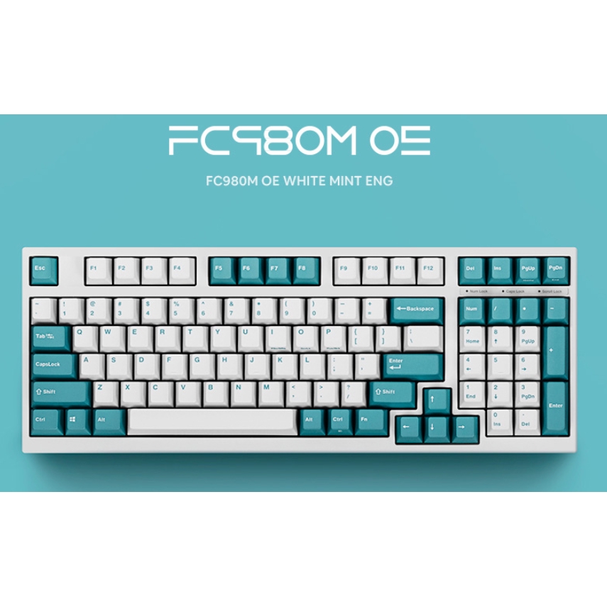 Leopold Fc980m Oe White Mint Pd Double Shot Pbt Mechanical Keyboard 3 Model Shopee Malaysia