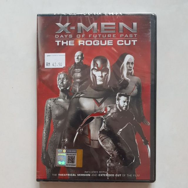 X Men Days Of Future Past The Rogue Cut Dvd Shopee Malaysia