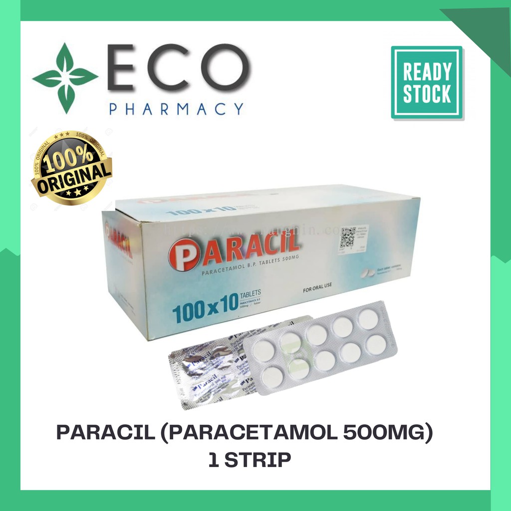 Sm Paracil Paracetamol 500 Mg Tablet 1x10 S Shopee Malaysia