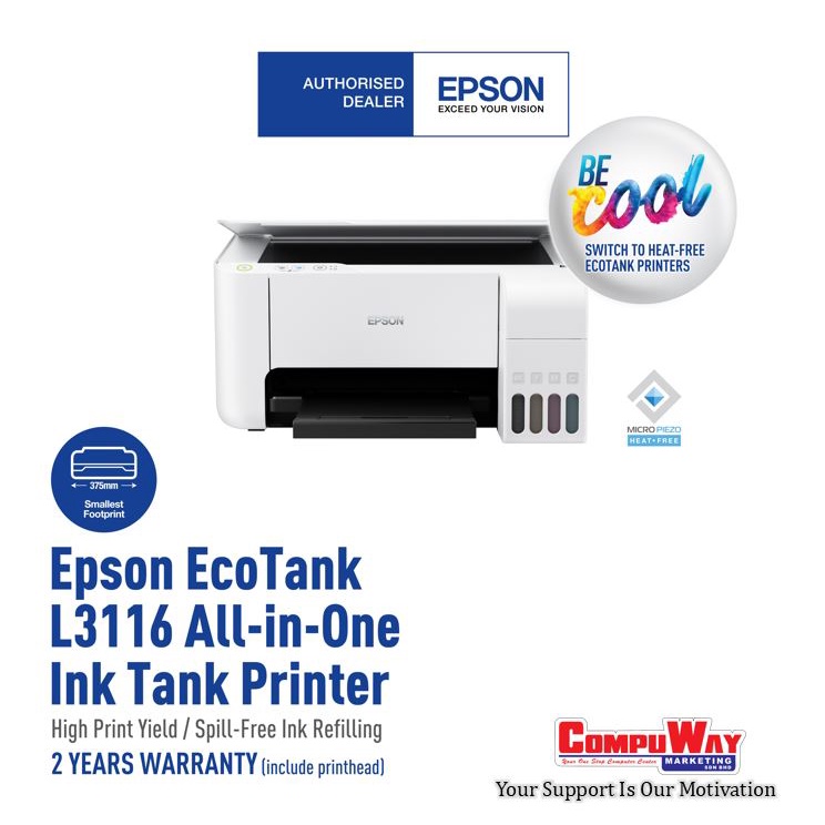 Epson L3116 All In One Inktank Printer Shopee Malaysia 2823