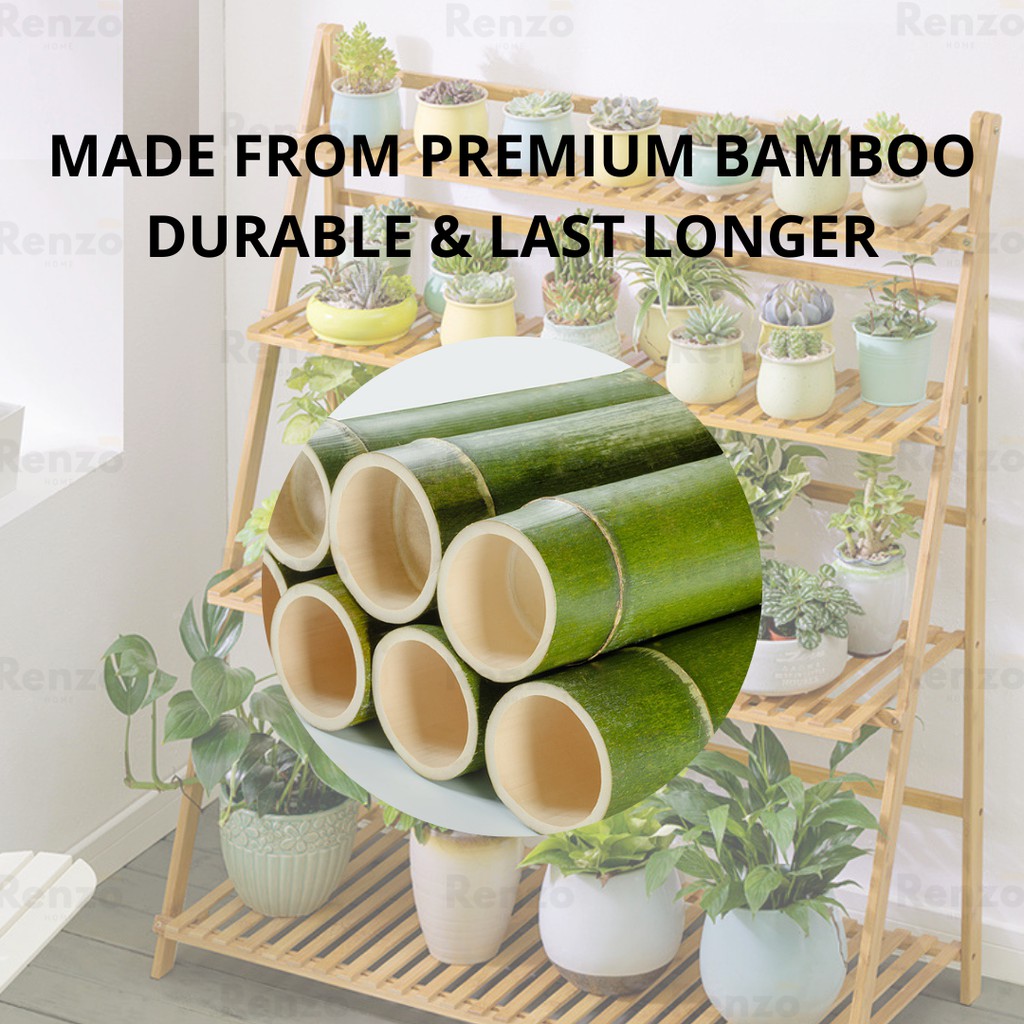 Buy Flower Pot Rack Balcony Indoor Outdoor Home Decor Rak Alas Pasu Pokok Bunga Garden Wooden Stand Shelf Tapak Succulent 花架 Seetracker Malaysia
