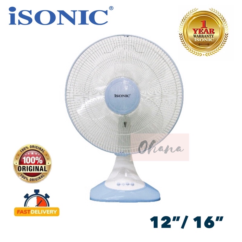 ISONIC MISTRAL PANALUX 16” 12" TABLE FAN 16 INCI 1601 MTF16E13 /CTF ...