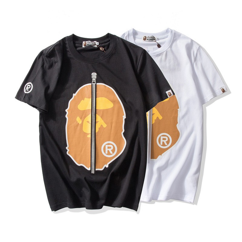bape zip t shirt