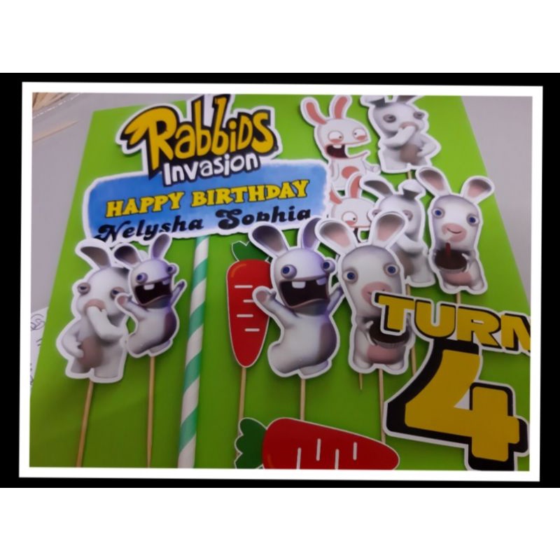 RABBIT INVASIONS CAKE TOPPER | Shopee Malaysia