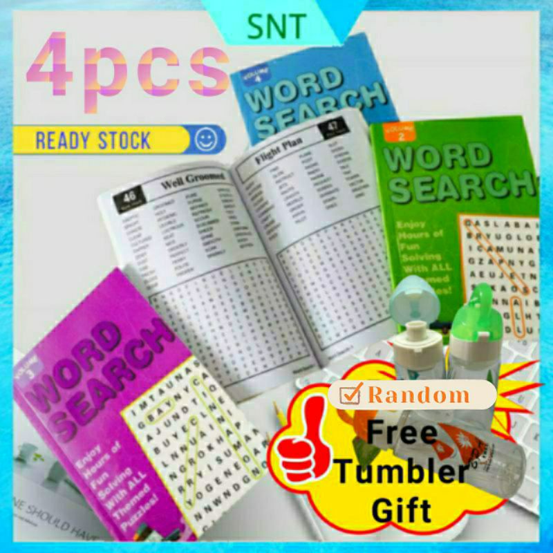 2020 Word Search Activity Book English Vocabulary Crossword Puzzles Game Book Buku Cari Kata英文单词搜索游戏