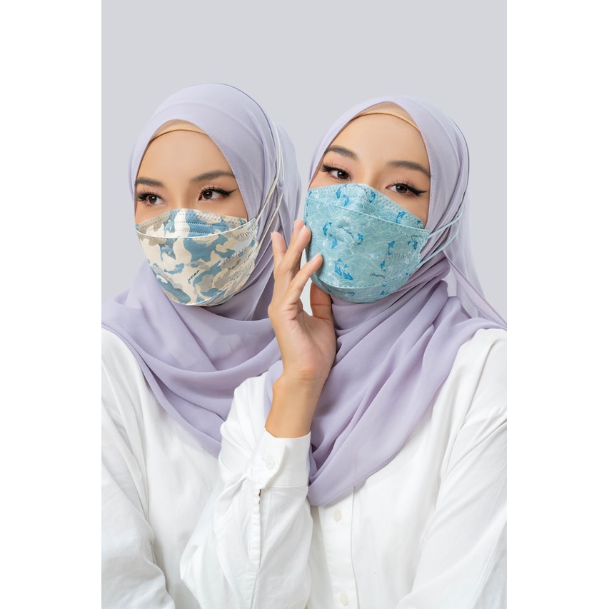 Jovian KF94 Japanese Koi Series Mask in Kids Earloop Headloop Shopee