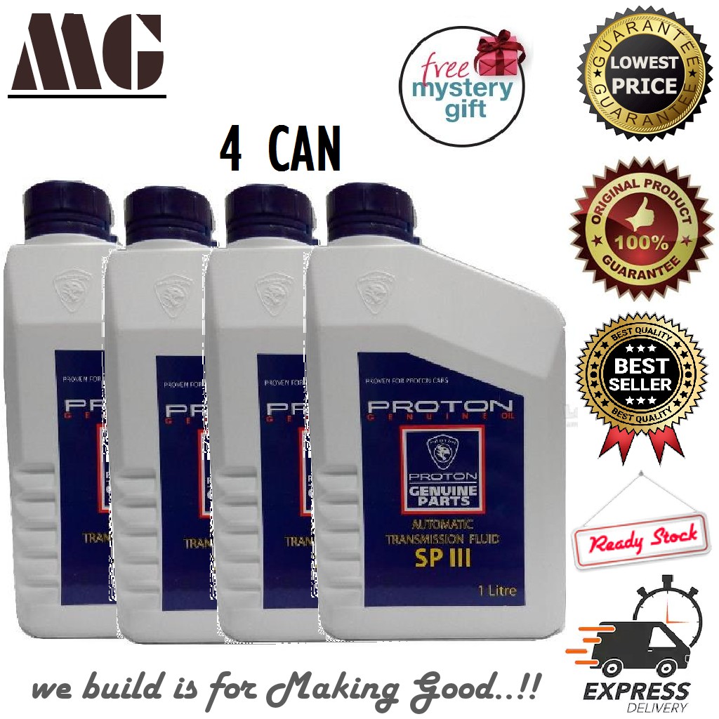 PROTON ATF SP 3 AUTOMATIC TRANSMISSION FLUID SP lll 1L X 4 CAN ORIGINAL