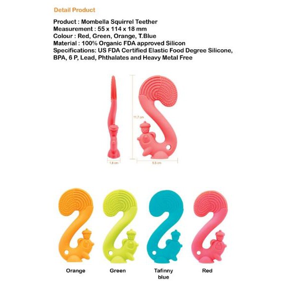 mombella squirrel teether