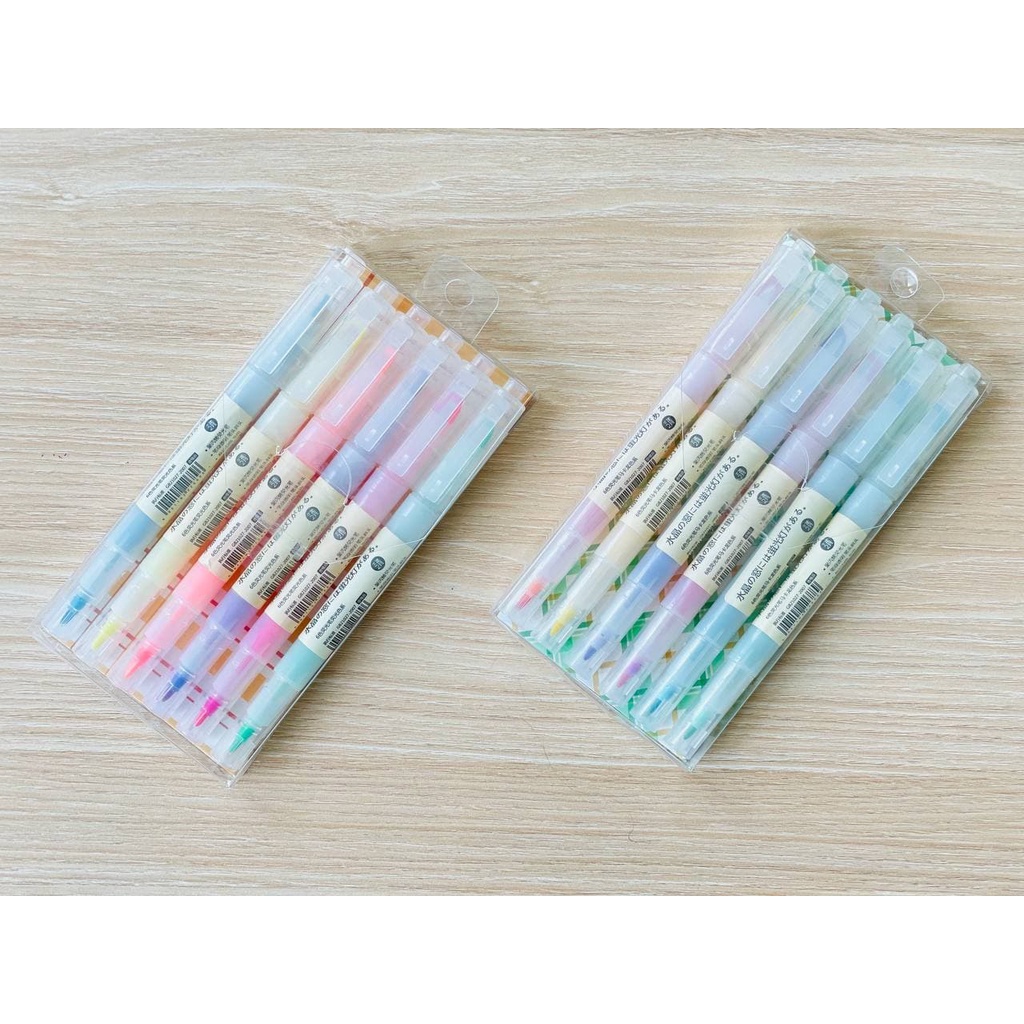 Japanese Style Dual Head Highlighter (Box Set of 6 Highlighters