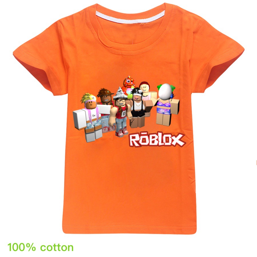 100 Cotton 2020 Summer Roblox Tshirt Mobile Game Gaming Tee Gamer T Shirt Girl Shirt Diy Name Cute Game Shopee Malaysia - roblox shirt roblox cwc merch