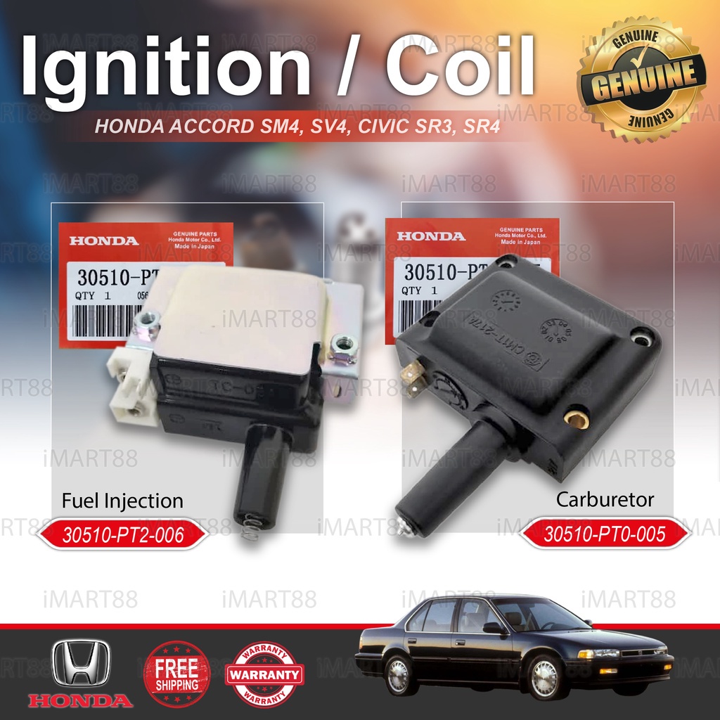 ORIGINAL HONDA ACCORD SM4 SV4 CIVIC SR3 SR4 IGNITION PLUG COIL FOR FUEL