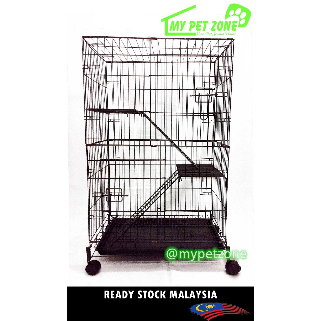 Sangkar Kucing Besar Murah Sangkar Kucing Sangkar Kucing Besar High Quality Cat Cage 2 Level Large Platform Sangkar Ku Shopee Malaysia