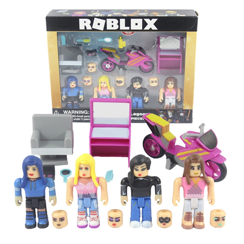 Roblox Building Blocks Neverland Lagoon Dolls Virtual World Games - 4pcs set roblox blocks doll virtual world neverland lagoon action