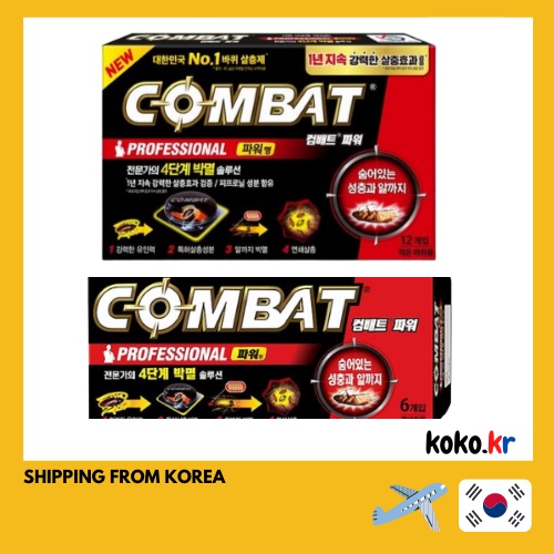 COMBAT Roach Killer — small / big cockroaches 12p