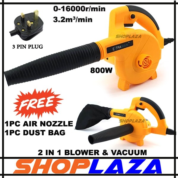 [ READY STOCK ] Extraman Electric Air Blower Vacuum 800w Air Blower Heavy Duty Industrial Grade