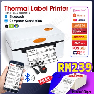 Thermal Printer A6 Bluetooth ios Android shipping label AWB printer shopee Air Waybill Thermal Printing 热敏打印机420 460deli