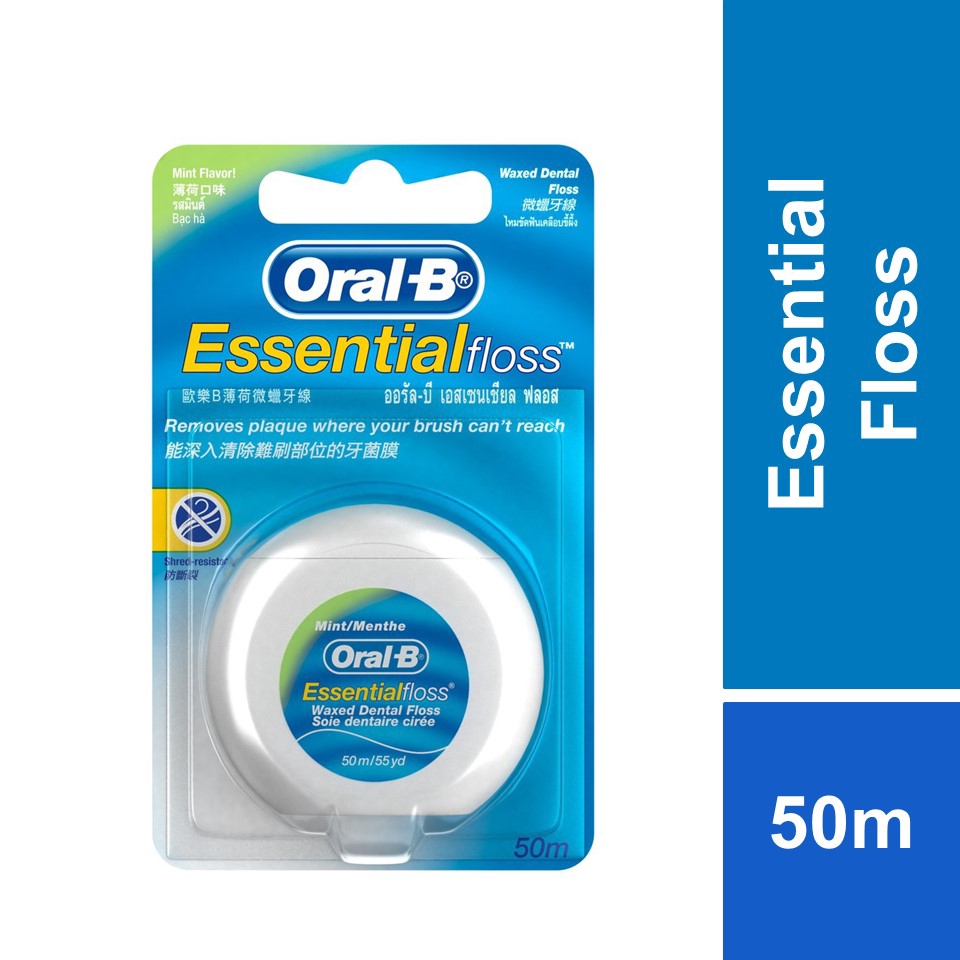 OralB Essential Floss Mint Dental Floss 50m (Ready Stock) Shopee