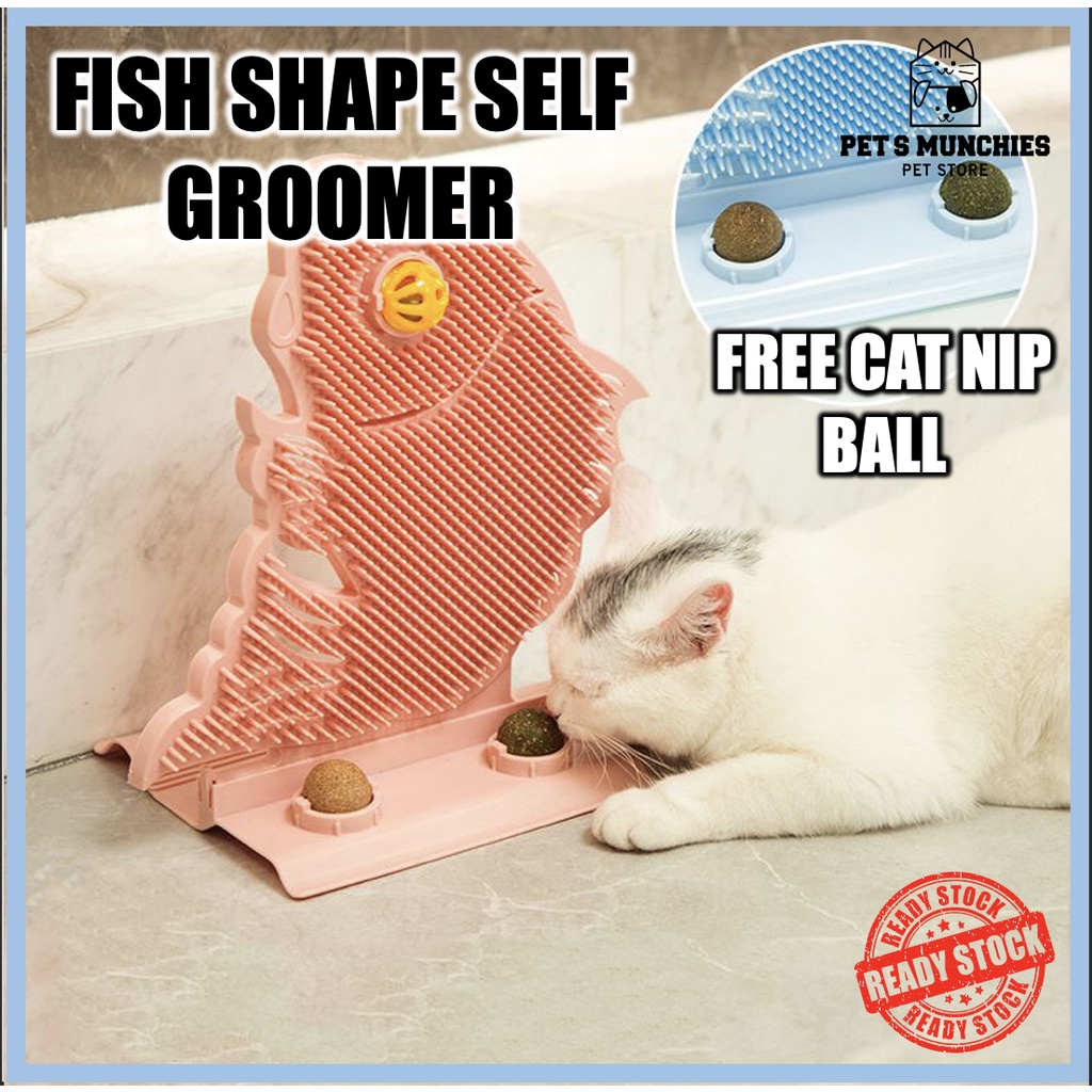 Cat Self Groomer with Cat Nip Cat Grooming Accessories Mainaan Kucing