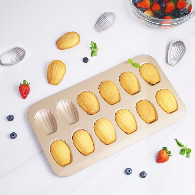 5pcs Shell Shaped Cake Pan Heavy Carbon Nonstick Diy Madeleine Baking